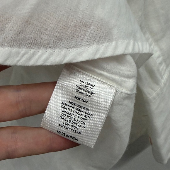 Nili Lotan white cotton button down shirt S - Picture 5 of 7